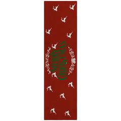 Indoor/Outdoor Cozy Winter ACW36 Red Washable 2'3" x 7'6" Runner Rug