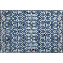 Machine Washable Indoor/Outdoor Neo Navy 1'8" x 2'6" Rug