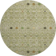 Machine Washable Indoor/Outdoor Neo Sage 8' x 8' Round Rug