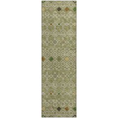 Machine Washable Indoor/Outdoor Neo Sage 2'3" x 7'6" Runner Rug
