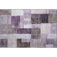 Machine Washable Indoor/Outdoor Neo Eggplant 1'8" x 2'6" Rug