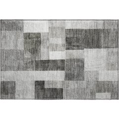 Machine Washable Indoor/Outdoor Neo Pewter 1'8" x 2'6" Rug