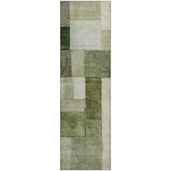 Machine Washable Indoor/Outdoor Neo Sage 2'3" x 7'6" Runner Rug