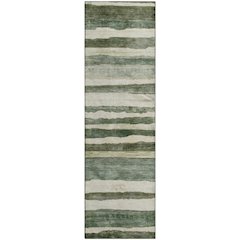 Machine Washable Indoor/Outdoor Neo Sage 2'3" x 7'6" Runner Rug