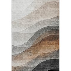 Machine Washable Indoor/Outdoor Neo Khaki 2'6" x 3'10" Rug