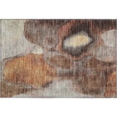 Machine Washable Indoor/Outdoor Neo Coffee 1'8" x 2'6" Rug