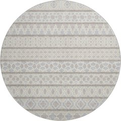 Machine Washable Indoor/Outdoor Neo Ivory 8' x 8' Round Rug