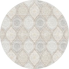 Machine Washable Indoor/Outdoor Neo Linen 8' x 8' Round Rug