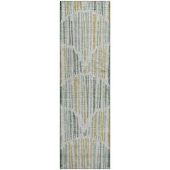 Machine Washable Indoor/Outdoor Neo Sage 2'3" x 7'6" Runner Rug