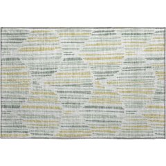 Machine Washable Indoor/Outdoor Neo Sage 1'8" x 2'6" Rug