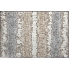 Machine Washable Indoor/Outdoor Neo Taupe 1'8" x 2'6" Rug