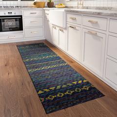 Yuma Multi Bohemian Southwest 2'3" x 7'6" Runner Rug Multi AYU40