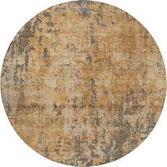 Indoor/Outdoor Nouveau Copper 8' x 8' Round Rug