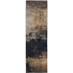 Indoor/Outdoor Nouveau Charcoal 2'3" x 7'6" Runner Rug