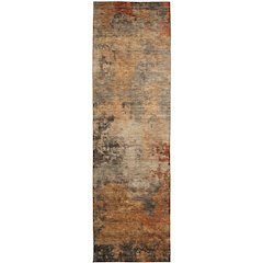 Indoor/Outdoor Nouveau Khaki 2'3" x 7'6" Runner Rug