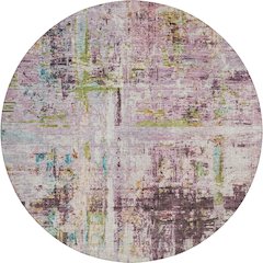 Indoor/Outdoor Nouveau Lavender 8' x 8' Round Rug