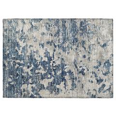Indoor/Outdoor Accord AAC35 Blue Washable 1'8" x 2'6" Rug