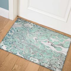 Karina Mint Modern Abstract 1'8" x 2'6" Accent Rug Mint AKC39
