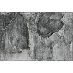 Luxury Washable Odyssey OY14 Charcoal 1'8" x 2'6" Rug