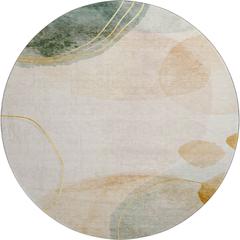 Luxury Washable Odyssey OY16 Beige 8' x 8' Rug