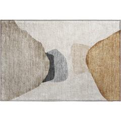 Luxury Washable Odyssey OY17 Taupe 1'8" x 2'6" Rug