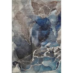 Luxury Washable Odyssey OY3 Blue 10' x 14' Rug