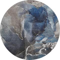 Luxury Washable Odyssey OY3 Blue 8' x 8' Rug