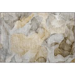 Luxury Washable Odyssey OY4 Taupe 1'8" x 2'6" Rug