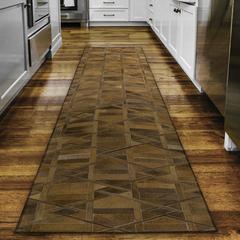 Laredo Brown Animal Patchwork 2'3" x 7'6" Runner Rug Brown ALR34