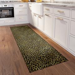 Safari Gilded Animal Animal Print 2'3" x 7'6" Runner Rug Gilded ASF32