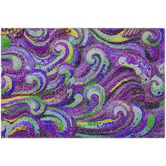 Indoor/Outdoor Surfside ASR44 Purple Washable 1'8" x 2'6" Rug