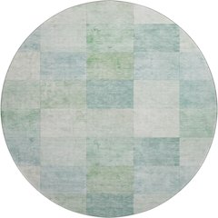 Machine Washable Indoor/Outdoor Pacifica Seafoam 8' x 8' Round Rug