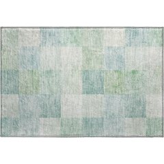 Machine Washable Indoor/Outdoor Pacifica Seafoam 1'8" x 2'6" Rug