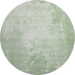 Machine Washable Indoor/Outdoor Pacifica Mint 8' x 8' Round Rug