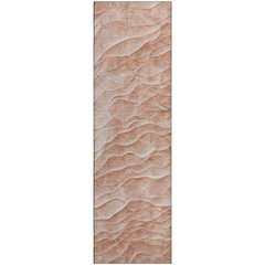 Machine Washable Indoor/Outdoor Pacifica Coral 2'3" x 7'6" Runner Rug