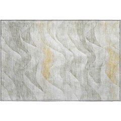 Machine Washable Indoor/Outdoor Pacifica Silver 1'8" x 2'6" Rug
