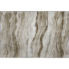 Machine Washable Indoor/Outdoor Pacifica Brown 1'8" x 2'6" Rug