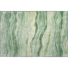 Machine Washable Indoor/Outdoor Pacifica Green 1'8" x 2'6" Rug