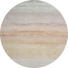 Machine Washable Indoor/Outdoor Pacifica Coral 8' x 8' Round Rug