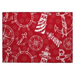 Indoor/Outdoor Harbor HA9 Red Washable 1'8" x 2'6" Rug