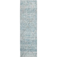 Luxury Washable Indoor/Outdoor Portico Teal 2'3" x 7'6" Runner Rug