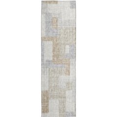 Luxury Washable Indoor/Outdoor Portico Ivory 2'3" x 7'6" Runner Rug