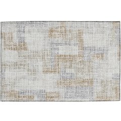 Luxury Washable Indoor/Outdoor Portico Ivory 1'8" x 2'6" Rug