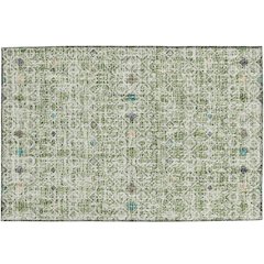 Luxury Washable Indoor/Outdoor Portico Aloe 1'8" x 2'6" Rug