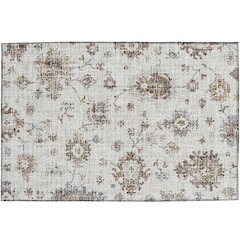 Luxury Washable Indoor/Outdoor Portico Ivory 1'8" x 2'6" Rug