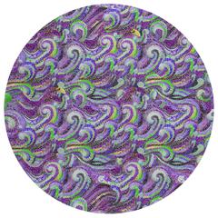 Indoor/Outdoor Surfside ASR44 Purple Washable 8' x 8' Round Rug