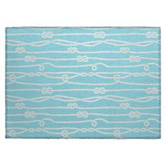Indoor/Outdoor Harbor HA7 Lagoon Washable 1'8" x 2'6" Rug