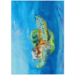 Indoor/Outdoor Harpswell AHP33 Blue Washable 10' x 14' Rug