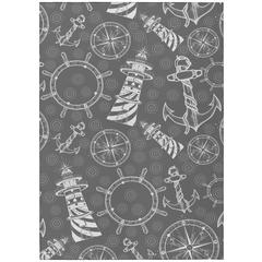 Indoor/Outdoor Harpswell AHP39 Smoke Washable 10' x 14' Rug