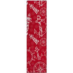 Indoor/Outdoor Harpswell AHP39 Ruby Washable 2'3" x 7'6" Runner Rug